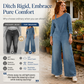 Dame asymmetrisk off-shoulder denim jumpsuit