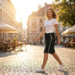 🔥Nyheter og bestselgere – Fritidsshorts med høy midje og fargeblokker