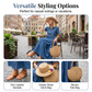 👗✨Vintage-maxidress i denim for damer – uanstrengt hverdagsstil🔥