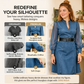 👗Slim fit standkrage denim midikjole – Elegant hverdagssjikk✨