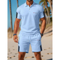 📢📢40 % RABATT !! ⏰Set med uformelle kortærmede shorts for menn