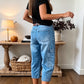 📢Mellårssalg: 50 % rabatt – kun i en begrenset periode ⏰Korte, elastiske jeans for damer i casual-stil