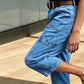 📢Mellårssalg: 50 % rabatt – kun i en begrenset periode ⏰Korte, elastiske jeans for damer i casual-stil