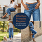 👖 50 % RABATT NÅ! 💙 Korte jeans med vid benvidde for damer – Høy midje med knapp og avslappet passform – Elastisk denim, perfekt til både uformelle og elegante antrekk ✨🌸
