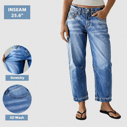 Elastiske klassiske jeans for damer
