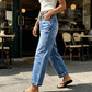 Elastiske klassiske jeans for damer
