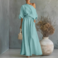 Sett med off-shoulder-top og bukser med vide ben for damer