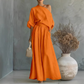 Sett med off-shoulder-top og bukser med vide ben for damer