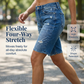 📢📢40 % RABATT !! ⏰Bermudashorts i slitt denim til damer👖