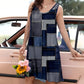 Vintage-kjole i denim uten ermer