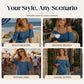 ⌛Tidsbegrenset tilbud – Off-shoulder-kjole med frynser for damer