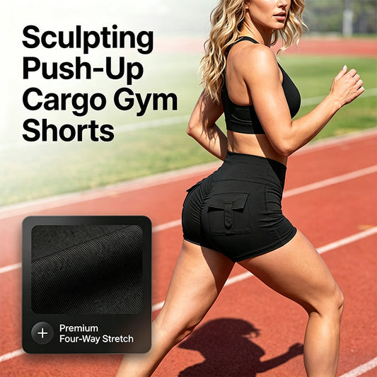 Sportshorts for kvinner med formende effekt på baken – trenings-, yoga- og cargobukser