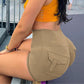 Sportshorts for kvinner med formende effekt på baken – trenings-, yoga- og cargobukser