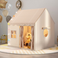 🏰50 % RABATT NÅ! ⏰ Leketelt i form av et slott for barn – Romslig og enkelt å sette opp – Pustende stoff, perfekt for moro både inne og ute – stimulerer fantasifull lek ✨🧸