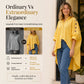 ⌛Tidsbegrenset tilbud – Oversized asymmetrisk dame-skjorte med hullmønster