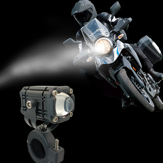 🏍️ BLITZTILBUD 50 %! 💡 Universell LED-lyskaster for motorsykkel – dobbel lysstråle (fjernlys/nærlys), høyeffekts-LED, vanntett, aluminiumslegering, 12–80 V 🏆