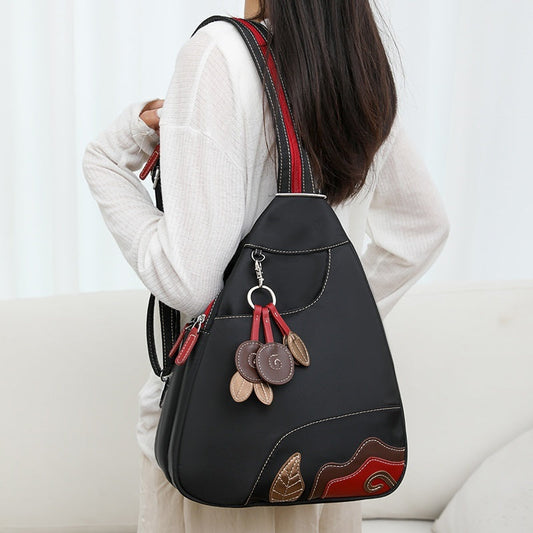 🎒 Stilig, multifunksjonell crossbody-ryggsekk for kvinner — 3-i-1: håndveske, skulderveske og ryggsekk