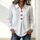 Elegant damebluse med reverskrage og knapper
