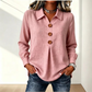 Elegant damebluse med reverskrage og knapper
