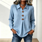 Elegant damebluse med reverskrage og knapper