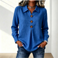 Elegant damebluse med reverskrage og knapper