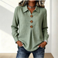 Elegant damebluse med reverskrage og knapper