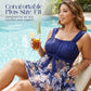 🏖️ Nye varer 50 % rabatt✨Tankini-sett med skjørt – Mageformende passform i store størrelser💙