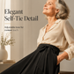 ✨🛍️A-formet plissert skjørt med sløyfedetalj – Pustende komfort og elegant fall til enhver anledning 🍃