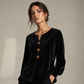 ✨🛍️Avslappet fløyelsbluse – lett og med elegant finish for hverdagslig eleganse