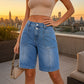 Dame uformelle denim bermudashorts
