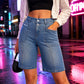 Dame uformelle denim bermudashorts