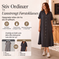 Dongeriskjole med knapper for kvinner, løs passform