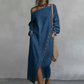 Off-shoulder dongerikjole for kvinner