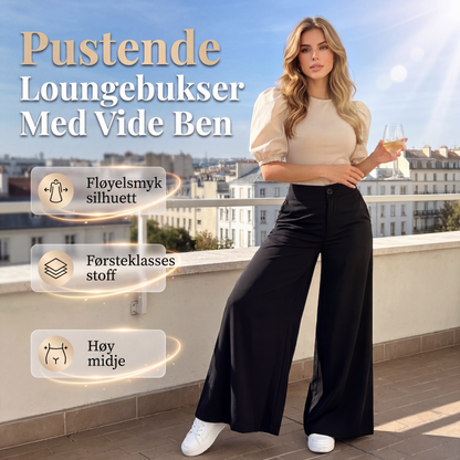 Komfortable, løstsittende palazzo-loungebukser for kvinner
