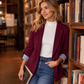 ☀️🧥Nye varer – Elegant cardigan-blazer – Mykt fall og allsidig styling, fra kontoret til kvelden