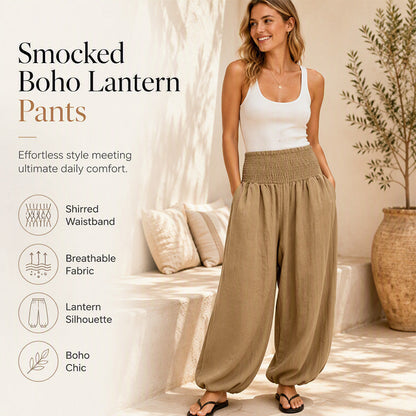 🌸Spesialtilbud: 50 % rabatt💖Harembukser for damer med smocket midje i fritidsstil