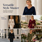 💖Spesialtilbud: 50 % rabatt ✨ Elegant kjole med krage for kvinner