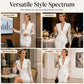 Elegant bodycon-kjole for kvinner med V-hals og blonder på ermene