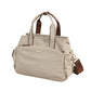 📢📢50 % RABATT !! ⏰Uformell totebag i kanvas med plisserte sidelommer for kvinner