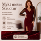 Glitrende bodycon-kjole for kvinner med nettingermer