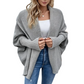 Kortstrikket cardigan med batwing-ermer for damer