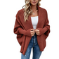 Kortstrikket cardigan med batwing-ermer for damer
