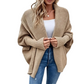 Kortstrikket cardigan med batwing-ermer for damer