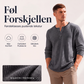 Herre waffelstrikket langermet Henley-skjorte