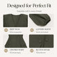 Peplum-bluse med V-hals og lanterneermer for damer
