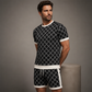 ⌛Tidsbegrenset tilbud🛍️2-delers sett med casual-top og shorts for menn