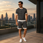 ⌛Tidsbegrenset tilbud🛍️2-delers sett med casual-top og shorts for menn