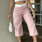 🍁Ny høstkolleksjon – Sporty capri-cargobukser med sidestriper for damer