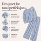 Sett med off-shoulder-topp og vide bukser for kvinner