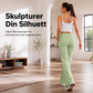 👖 Yoga-bukser med løftet, utvidet ben – en flatterende passform kombinert med komfort i hverdagen